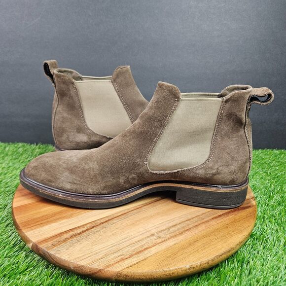 ECCO Men\'s Vitrus Il Chelsea Boot Size 9 Dark Clay Suede Leather Ankle Slip On main image 5